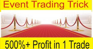 500% Profit in One Event trade special trick