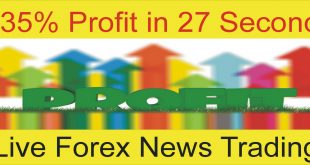35% Profit in 27 Second Live Forex News Trading