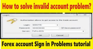 How to solve invalid account problem? Tani Forex sign in Tutorial