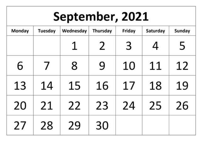 September 2021 Signals and Result