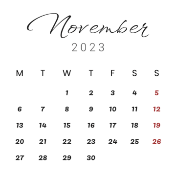 November 2023 Signals and Results